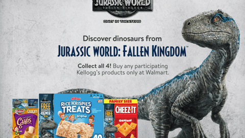 Kellogg's Walmart 'Jurassic World' Landing Page